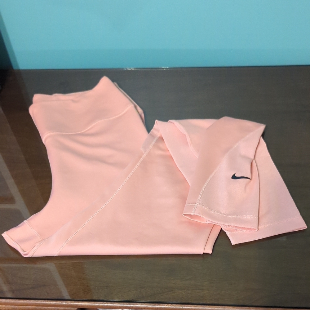 Nike Pink Leggings Soft Athletic Bottoms